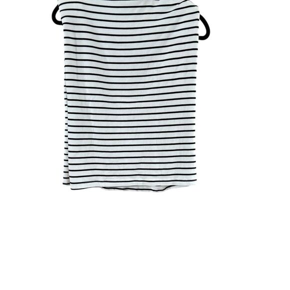 Anthropologie Black and White Boxy Muscle Tee - Picture 5 of 12
